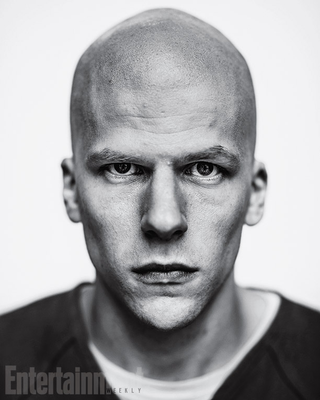 Illustration for article titled How much more bald can Jesse Eisenberg’s Lex Luthor be? None more bald